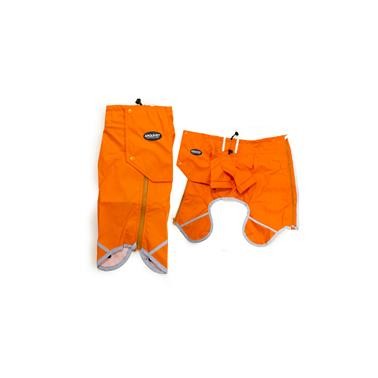 Impermeable Naranja para perros "Monte Vettore" XS - 20 cm - Protege de la lluvia y el frío