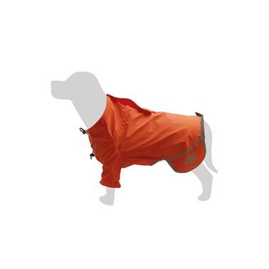 Impermeable Naranja para perros "Monte Vettore" XS - 20 cm - Protege de la lluvia y el frío