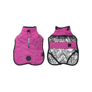 Impermeable rosa "Laponia" - XS/20cm - Ropa para perros - Ayuda a protegerlos del frío - Accesorios para mascotas
