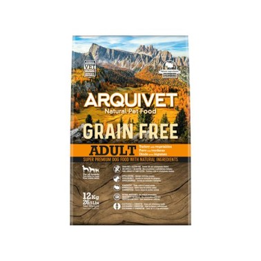 Arquivet-Pienso para perros-Grain Free-Adult-Pavo-2 kg