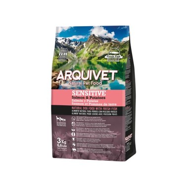 Arquivet - Sensitive - Pienso para perros adultos - Salmón y patatas - 3 kg