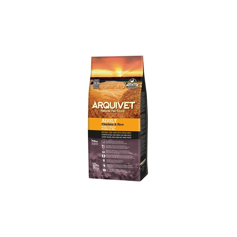 Arquivet-Adult-Pienso para perros adultos-Pollo y arroz-12 kg