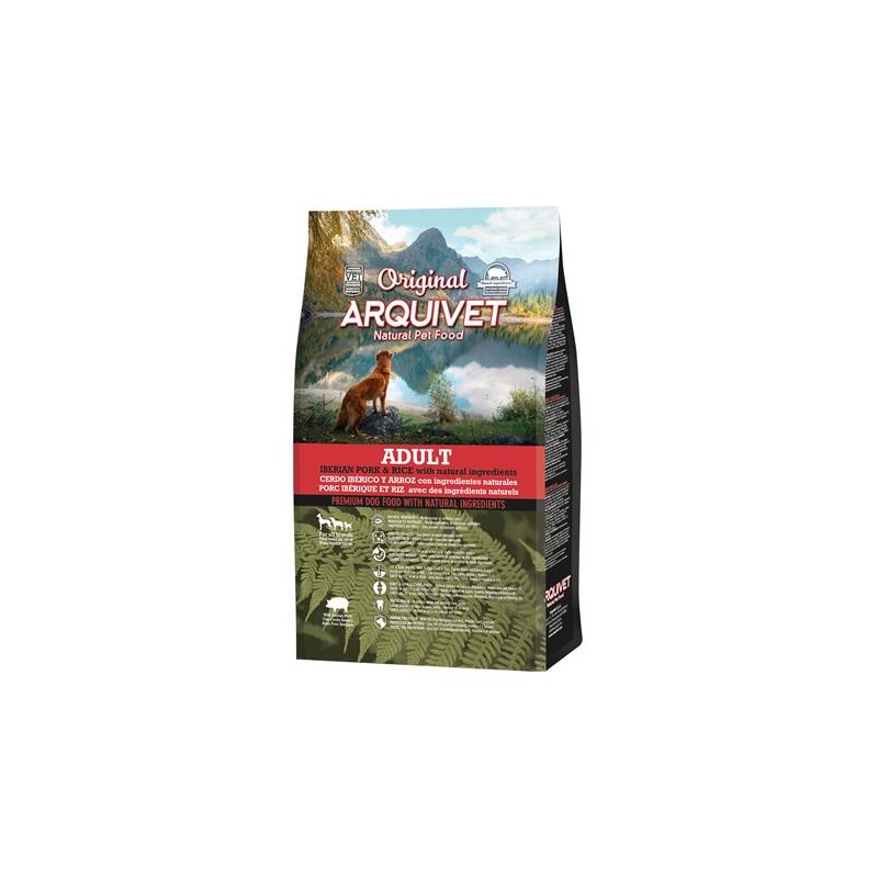 Arquivet-Original - Adult - Pienso para perros adultos - Cerdo Ibérico y arroz - 3 Kg