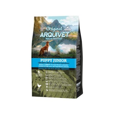Arquivet-Original - Puppy Junior - Pienso para perros cachorros, jóvenes y madres gestantes o lactancia - Pollo y arroz - 3 kg