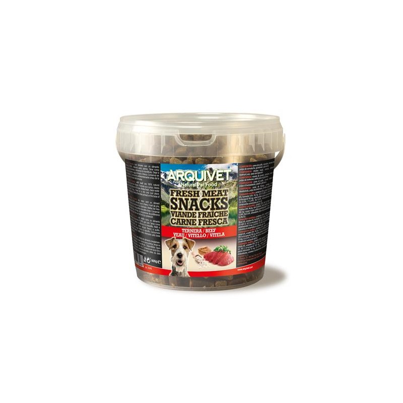 Fresh Meat Snacks - Snacks Carne fresca - Ternera - 800g - para perros adultos