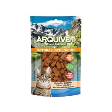 Mini palitos de salmón 50 gr - Snacks 100% naturales para gatos - Alimento complementario para felinos