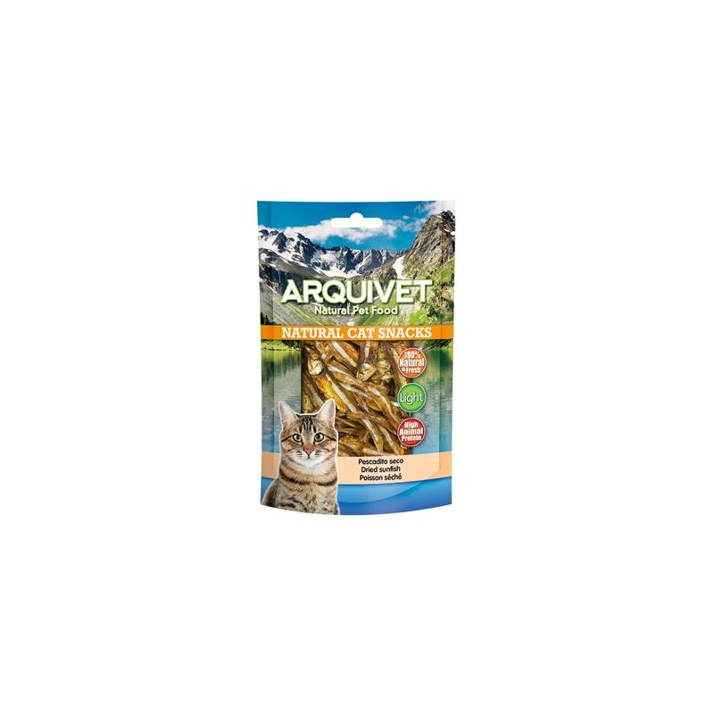 Pescadito seco 50 gr - Snacks 100% naturales para gatos - Alimento complementario para felinos