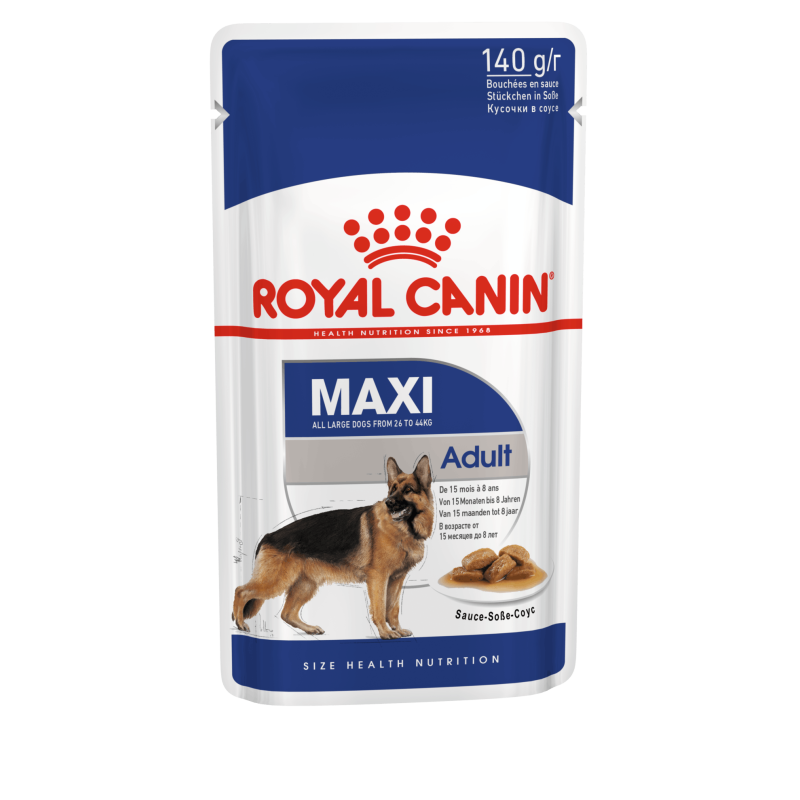 Royal Canin Maxi Adult Carne sobre en salsa para perros  10X140GR