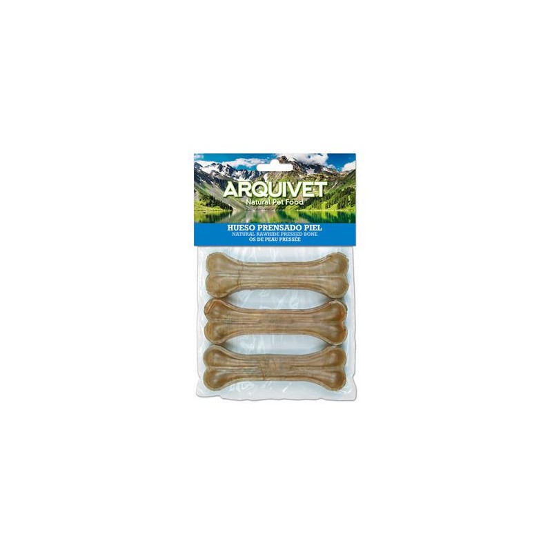Huesito prensado piel - 15 cm (Bolsa 3 uds.)