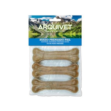 Huesito prensado piel - 15 cm (Bolsa 3 uds.)