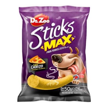 Dr ZOO Perro Sticks Max Calabresa/Chorizo 50GR