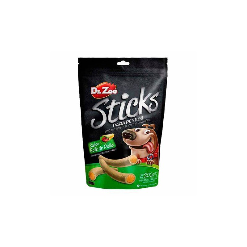 Dr Zoo Snacks Sticks Roll Sabor Pollo Para Perros