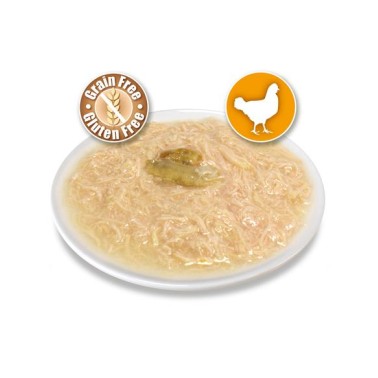 Pollo en salsa con Espadín - 80 g - Latas de comida húmeda para gatos