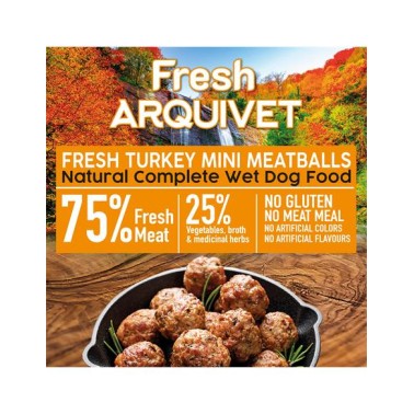 Fresh Turkey Mini Meatballs - Mini Albóndigas con pavo, brócoli y calabaza - 200 g