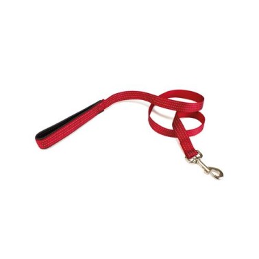 Correa nylon lisa roja - 1,5 x 120 cm