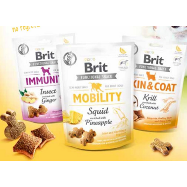 BRIT CARE SNACK  PERRO ADULTO VARIOS SABORES 150g