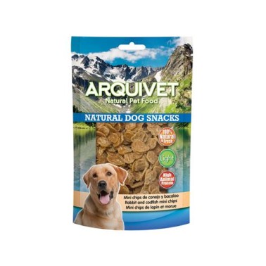 Mini Chips de conejo y bacalao 100 g