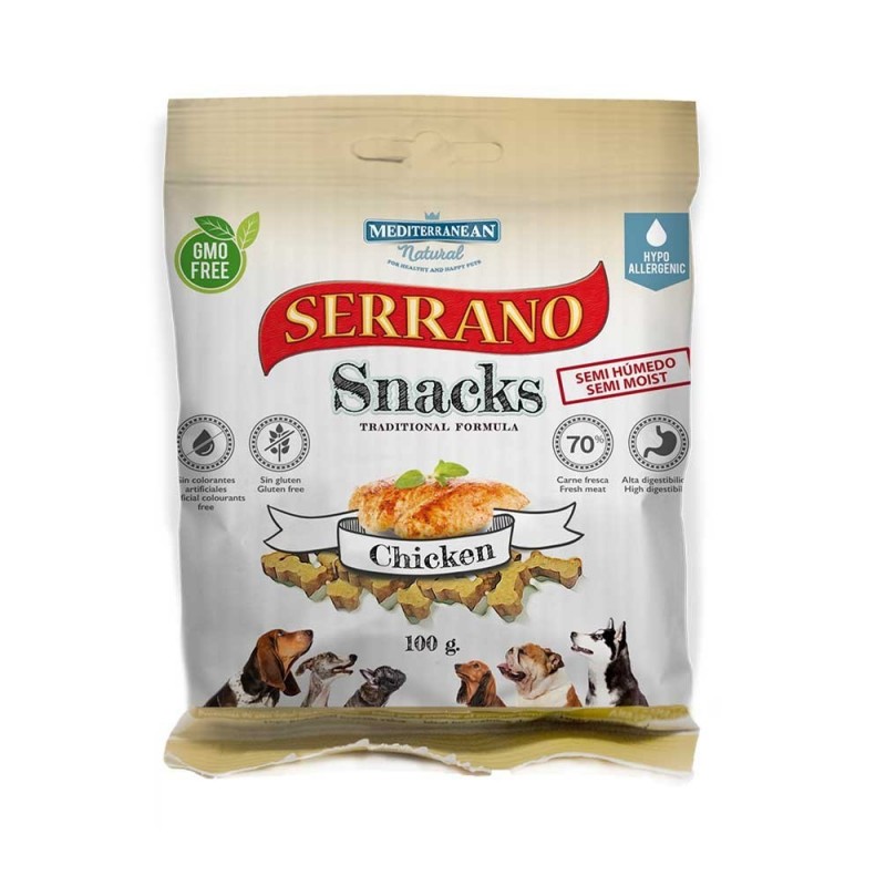 Serrano Snacks de MEDITERRANEAN NATURAL 100 GR.