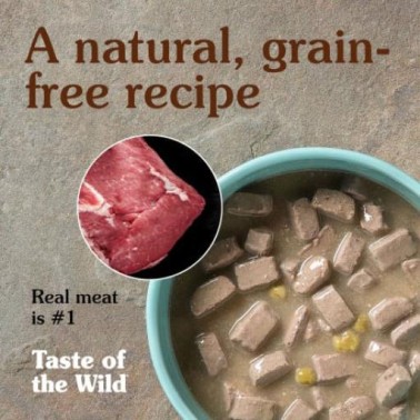 Taste of the Wild Tarrina con Pavo Pato y Fruta para Perros 390GR