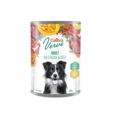 Calibra Comida Húmeda Verve Grain Free Adult de Jabalí y Ternera para Perros