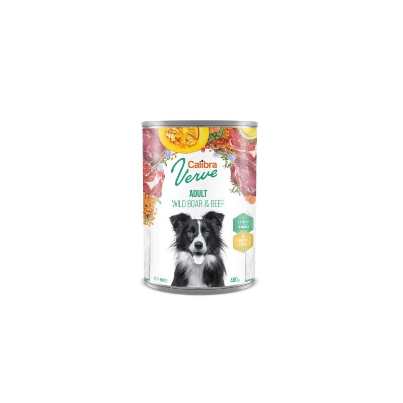 Calibra Comida Húmeda Verve Grain Free Adult de Jabalí y Ternera para Perros