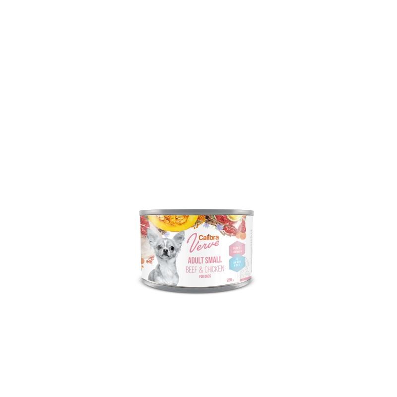 Calibra Comida Húmeda Verve Grain Free Adult Small Ternera y Pollo para Perros 200GR