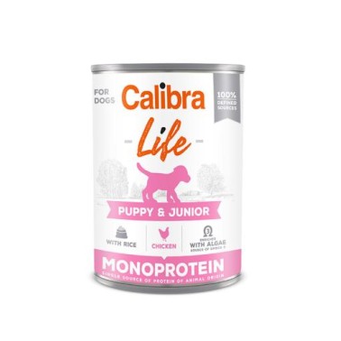 Calibra Comida Húmeda Life Puppy & Junior de Pollo y Arroz para Cachorros 400GR
