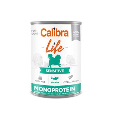 Calibra Comida Húmeda Life Sensitive de Salmón y Arroz para Perros 400gr