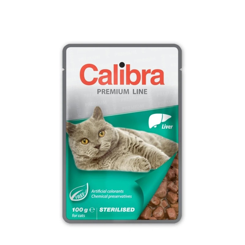 Calibra Cat Sterilised Pouch Higado 100GR