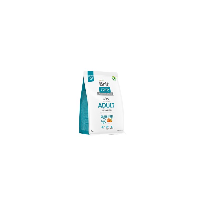BRIT CARE PERRO ADULTO GRAIN FREE CON SALMÓN 3Kg
