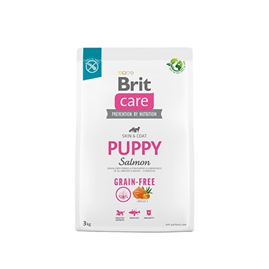 BRIT CARE PERRO PUPPY GRAIN FREE CON SALMÓN 3Kg