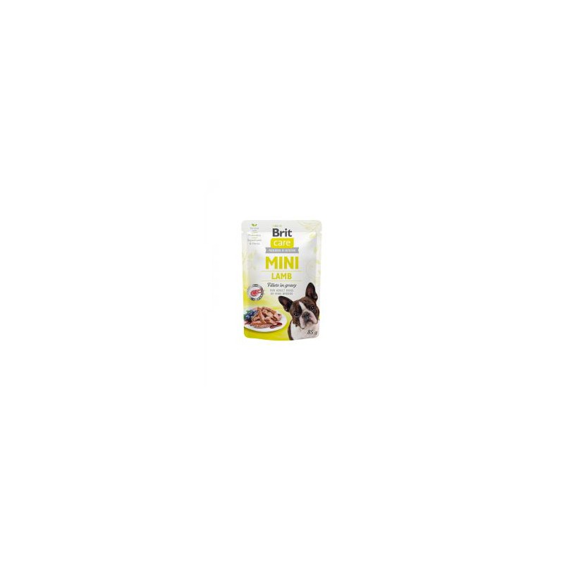 BRIT CARE MINI PERRO ADULTO CORDERO POUCH 85g