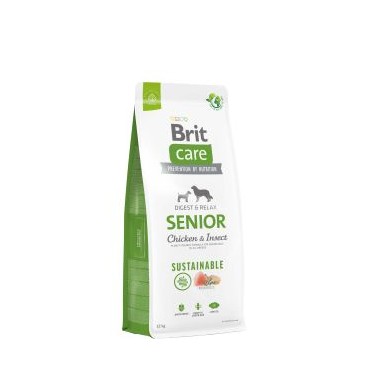 BRIT CARE SUSTAINABLE PERRO SENIOR CON POLLO&INSECTO 12Kg
