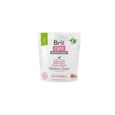 BRIT CARE SUSTAINABLE PERRO ADULTO PARA RAZAS PEQUEÑAS CON POLLO&INSECTO 1Kg