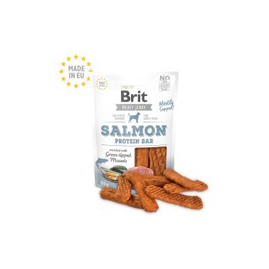 BRIT JERKY SNACK BARRITA SALMÓN BOLSITA DE 80g