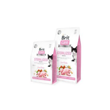 BRIT CARE GRAIN FREE STERILIZED SENSITIVE GATO ADULTO 400g