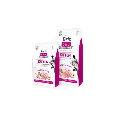 BRIT CARE GRAIN FREE KITTEN HEALTHY GROWTH AND DEVELOPMENT 7Kg