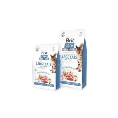 BRIT CARE GRAIN FREE POWER AND VITALITY GATOS RAZA GRANDE 2Kg