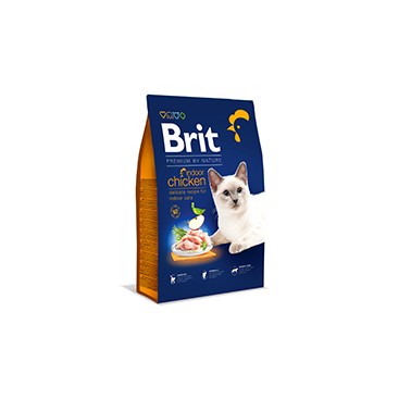 BRIT PREMIUM BN GATO ADULTO INDOOR CON POLLO 8kg