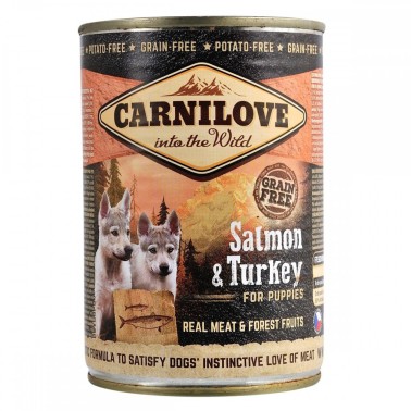 CARNILOVE CANINE PUPPY SALMON PAVO 400GR