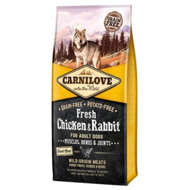 CARNILOVE CANINE ADULT FRESH POLLO CONEJO JOINTS 12KG