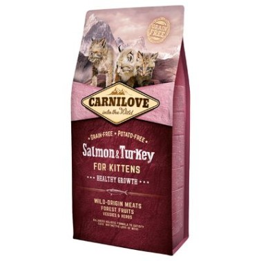 CARNILOVE FELINE KITTEN SALMON PAVO 400gr