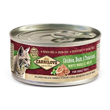 CARNILOVE FELINE ADULT POLLO PATO 100GR