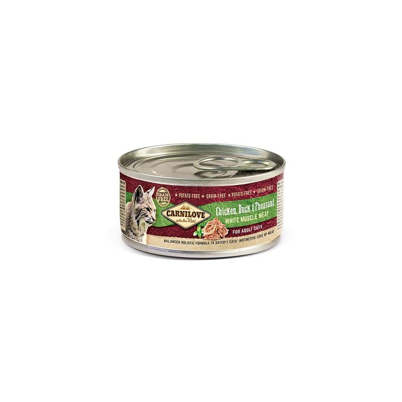 CARNILOVE FELINE ADULT POLLO PATO 100GR