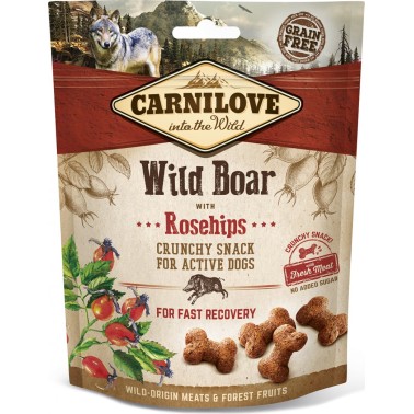CARNILOVE CANINE CRUNCHY SNACK JABALI ROSA MOSQUETA 200GR
