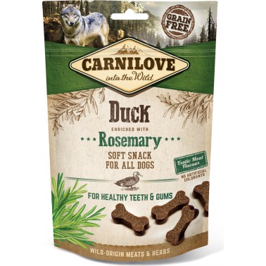 CARNILOVE CANINE SNACK SEMI HUMEDO PATO ROMERO 200GR