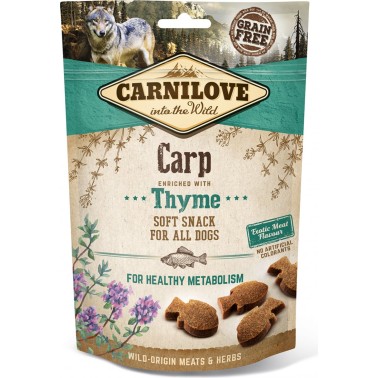 CARNILOVE CANINE SNACK SEMI HUMEDO CARPA TOMILLO 200GR