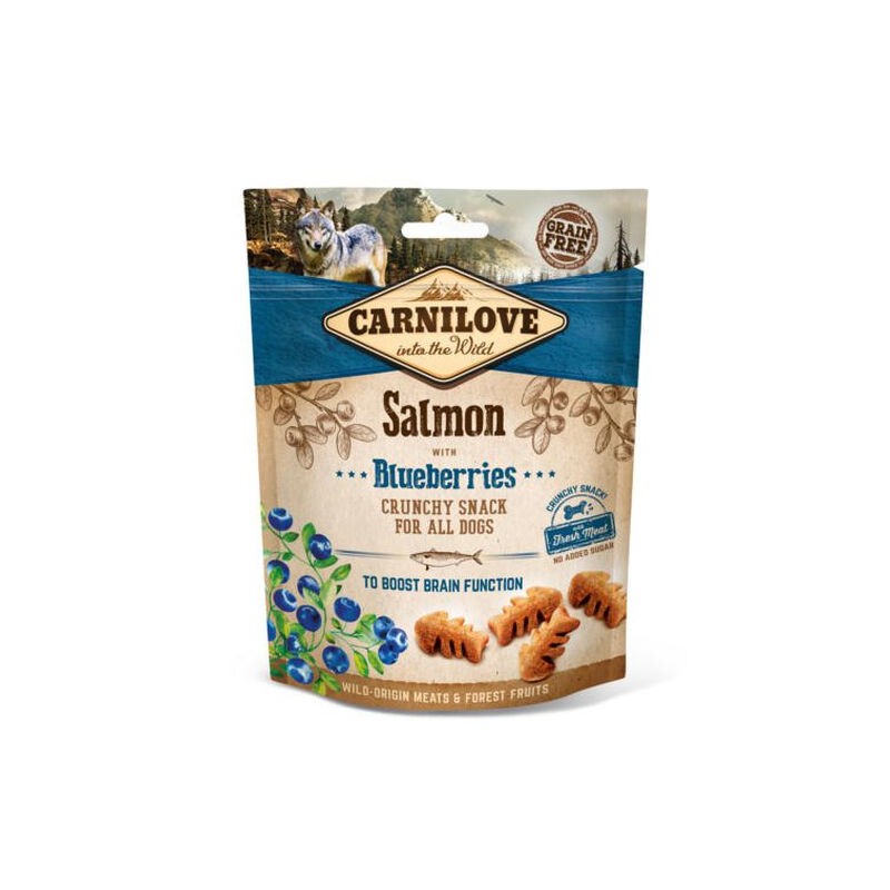 CARNILOVE CANINE CRUNCHY SNACK SALMON ARANDANOS 200GR