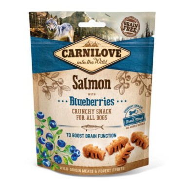 CARNILOVE CANINE CRUNCHY SNACK SALMON ARANDANOS 200GR