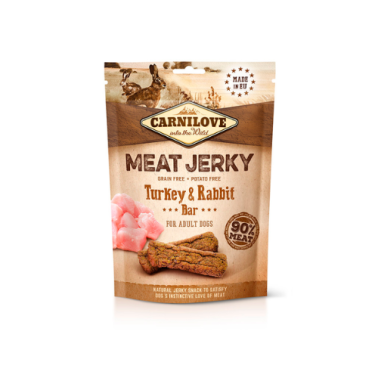 CARNILOVE JERKY CONEJO Y PAVO BARRITAS 100GR